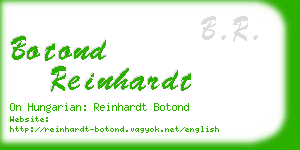 botond reinhardt business card